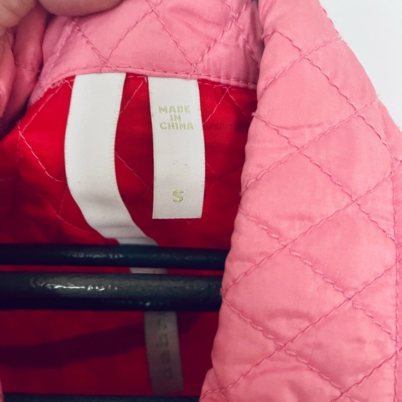 100% Silk Debra deRoo Pink Quilted Jacket Size Small - Picture 8 of 8